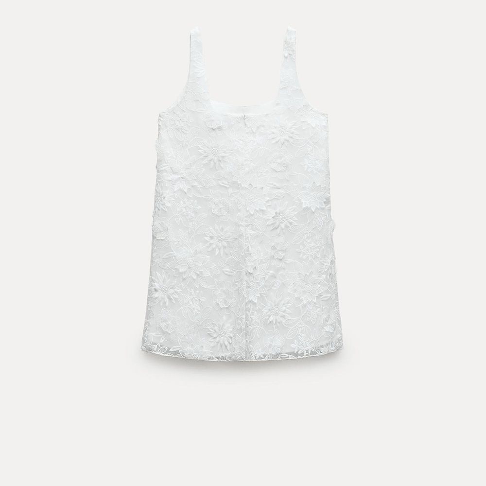 Zara embroidered mini dress - Picture 10 of 16